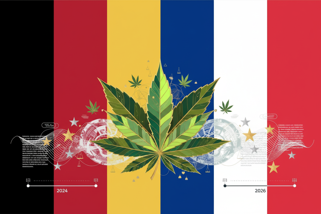 Comparaison réglementation cannabis Allemagne et France en 2026