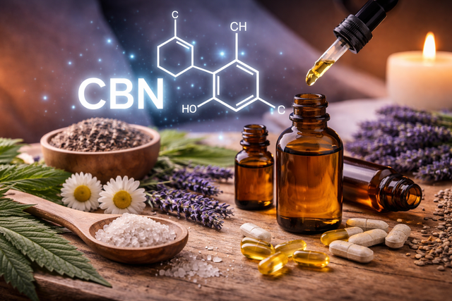 Produits CBN pour dormir effet puissant sommeil profond relaxation naturelle Herbeevor