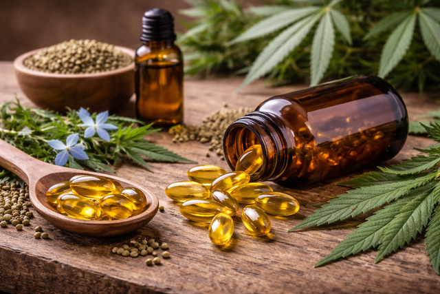 Capsules CBD faciles à prendre dosage précis effet constant quotidien Herbeevor