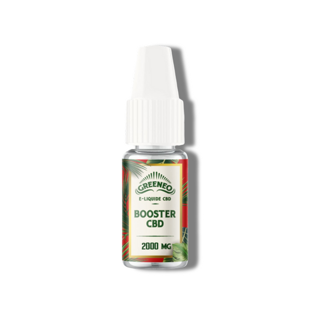 Booster e-liquide CBD Greeneo 2000 mg – haute concentration pour une personnalisation intense de vos e-liquides au CBD, disponible chez Herbeevor