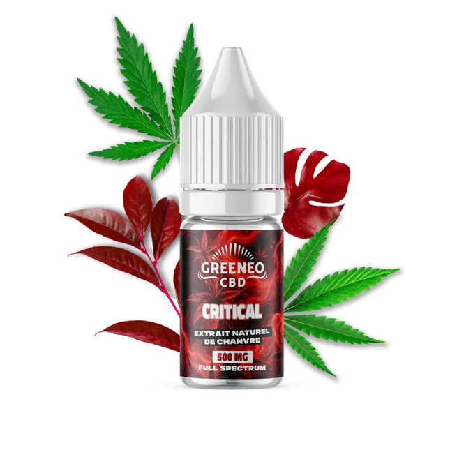 Critical – E-liquide CBD – 10 ml – Greeneo — 500 mg
