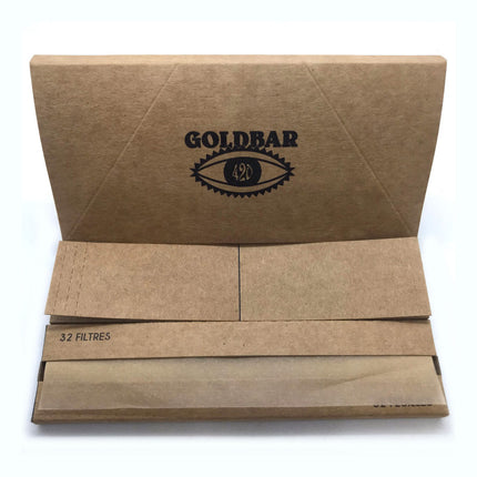 Feuilles à rouler King Size + 32 filtres – GoldBar420 – photo 1