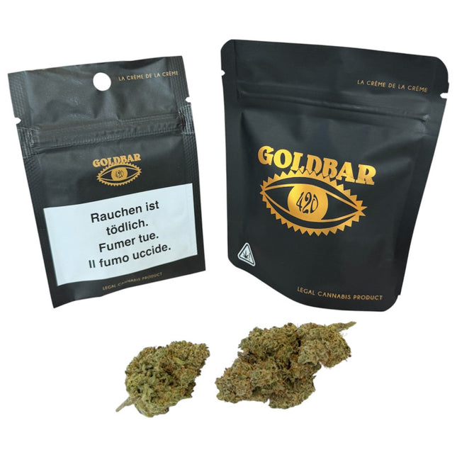 Peanut Butter Indoor GoldBar420, fleur CBD – photo 2