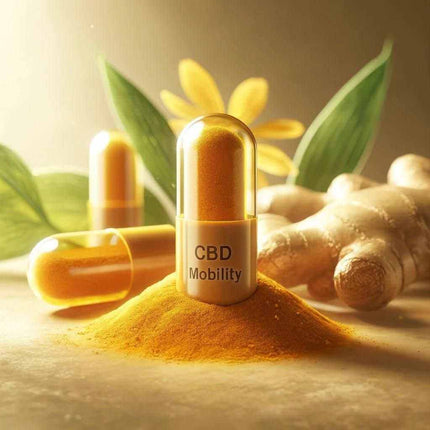 Gélules Mobilité CBD : Curcuma & Gingembre - HerBeevor