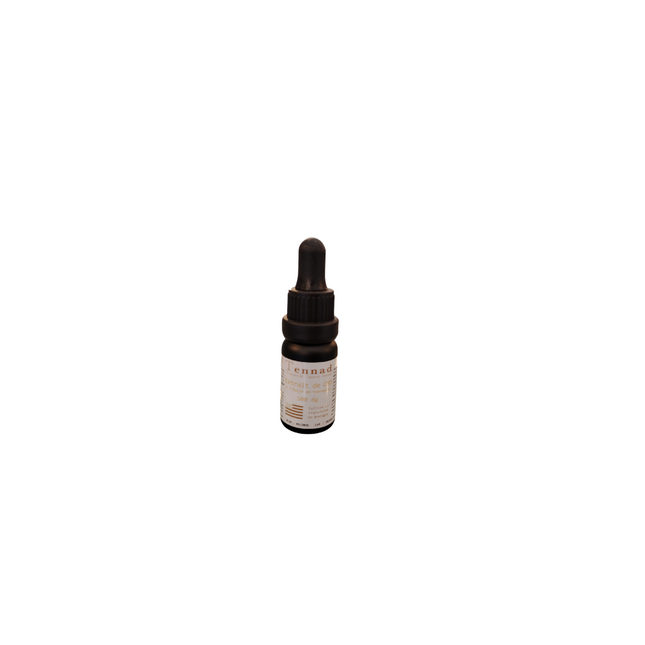 Flacon d'huile CBD Tennad, bien-être naturel et relaxation. Produit artisanal et full spectrum disponible chez Herbeevor