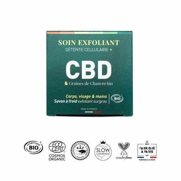 Savon à froid - Soin Exfoliant - Détente Cellulaire CBD - HerBeevor