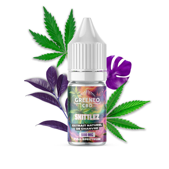 Skittelz – E-liquide CBD – 10 ml – Greeneo — 500 mg