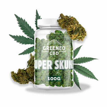 Super Skunk 11 % – Fleur CBD – Greeneo — 100 g
