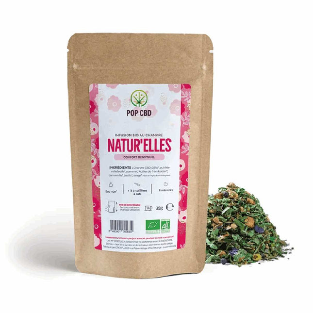 Douleurs menstruelles  Tisane Bio Natur'elles - POPCBD - HerBeevor