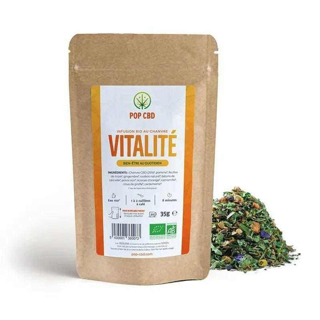 Tisane Vitalité Bio POPCBD - HerBeevor